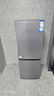海爾172升小冰箱雙開(kāi)門(mén)租房家用小型節能冰箱小巧不占地BCD-172LHC2E0GH銀色系 曬單實(shí)拍圖