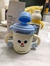 beedoll蓓兜兒童水杯牛奶杯寶寶吸管杯水杯兒童3-6歲直飲杯316L不銹鋼 藍 曬單實(shí)拍圖
