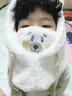 鉑吶苓騎行帽子女冬三件套耳套保暖日系可愛(ài)毛絨帽保暖加厚護耳一體帽 熊熊口罩【米白】 均碼 曬單實(shí)拍圖