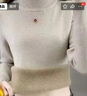 東方鴨加絨加厚一體絨毛衣女秋冬內搭大尺碼半高領(lǐng)套頭針織打底衫 燕麥色M 一體絨 加厚 XL 121-130斤 曬單實(shí)拍圖