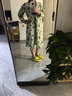 古今（GUJIN）純棉100%棉睡裙女春秋新款家居服睡衣長(cháng)袖長(cháng)裙可外穿大碼連衣裙L 曬單實(shí)拍圖