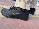 NK男鞋春季斷碼休閑運動(dòng)鞋輕便百搭皮面跑步鞋加絨透氣防臭旅游鞋子 GZ2889黑金【皮面款】 41 曬單實(shí)拍圖