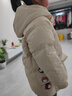 康博女童羽絨服中長(cháng)款冬季新款小童寶寶男童洋氣加厚兒童連帽保暖外套 米色888 130 曬單實(shí)拍圖
