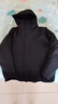 蕉下（beneunder）羽絨服男士2025年最新款硬殼沖鋒外套派克衣服工裝HD112漫暮黑2XL 曬單實(shí)拍圖