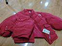 戴維貝拉（DAVE＆BELLA）中大童羽絨服女童連帽新年上衣冬裝新款保暖兒童外套小女孩衣服 紅色【現貨】 140 cm 【充絨量108g】 曬單實(shí)拍圖