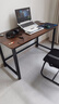 一棵檸檬電腦桌臺式家用簡(jiǎn)易書(shū)桌簡(jiǎn)約現代工作臺辦公桌租房臥室學(xué)習寫(xiě)字桌 1.6cm加厚款【黑架+深胡桃】升級加固加厚 長(cháng)120cm*寬60cm*高74cm 曬單實(shí)拍圖