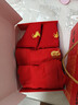 雅鹿【馬年限定】本命年男士?jì)妊澞屑兠尢籽b大紅色禮物短褲衩襪子禮盒 曬單實(shí)拍圖