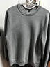 優(yōu)衣庫男裝女裝羅紋圓領(lǐng)針織衫/長(cháng)袖毛衣毛衫481722 481722/03灰色 L 曬單實(shí)拍圖