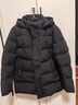 坦博爾羽絨服男可脫卸帽寬松大碼男士商務(wù)保暖外套510505D 黑色 175  曬單實(shí)拍圖