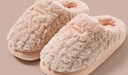 回力棉拖鞋女士居家保暖防滑厚底靜音毛絨棉鞋女款WST-1031 粉色38-39 曬單實(shí)拍圖
