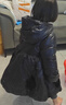 戴維貝拉（DAVE＆BELLA）兒童中長(cháng)款羽絨服女童保暖外套冬裝中大童上衣寶寶新年秋冬幼兒 黑色 110 cm（建議身高100-110cm） 曬單實(shí)拍圖