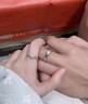 DR莫桑石對戒結婚一對鉑金情侶戒指女鉆戒交換對戒婚禮求婚禮物 女戒1克拉+男戒1克拉【默認活口 曬單實(shí)拍圖