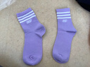 Skechers斯凱奇男女童運動(dòng)襪子時(shí)尚舒適冬季兒童抗菌中筒襪3對裝L125K054 薰衣草紫/糖白/甜粉色/058L 3條 均碼 (XL) 曬單實(shí)拍圖