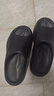 特步（XTEP）運動(dòng)拖鞋男士居家外穿涼鞋軟彈厚底沙灘涼拖鞋男 A028 正黑 40-41 曬單實(shí)拍圖