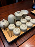 尚言坊汝窯茶具整套帶茶盤(pán)高檔家用功夫茶泡茶壺全套裝喬遷生日新年禮物 曬單實(shí)拍圖