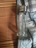 ZSR高硼硅雙層玻璃杯一鍵開(kāi)蓋車(chē)載防止摔茶杯茶水分離鋼化玻璃泡茶杯 【雙層】一鍵開(kāi)蓋-400毫升-升級 曬單實(shí)拍圖