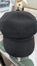 真享帽子女士春秋季鴨舌八角帽時(shí)尚貝雷帽百搭顯臉小報童帽B646 黑色 曬單實(shí)拍圖