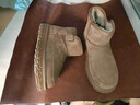格爾卡森雪地靴男士2025防水羊皮毛一體冬季防滑真皮加厚絨東北低筒棉鞋 防水羚羊棕（全羊毛） 42 曬單實(shí)拍圖