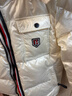 鴨鴨（YAYA）羽絨服女短款2024年冬季新款時(shí)尚潮流亮面可拆卸帽加厚保暖外套XB 珍珠白色 M 曬單實(shí)拍圖