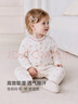 babylove【安心柔】女寶寶連體衣春秋季純棉哈衣嬰兒衣服甜美蝶舞花語(yǔ) 曬單實(shí)拍圖