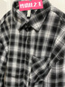 凡客誠品（VANCL）長(cháng)袖襯衫男士秋季新款法蘭絨格紋寬松質(zhì)感親膚外套男 黑白格 XL 曬單實(shí)拍圖