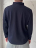 皮爾卡丹（pierre cardin）正品高端男士長(cháng)袖t恤2025新款春秋季翻領(lǐng)中年商務(wù)休閑polo衫男款 深藍色 p19715 XL 52/180 建議【142-155斤】 曬單實(shí)拍圖