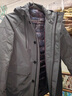 羅蒙高端風(fēng)衣男春秋季加厚保暖商務(wù)休閑中長(cháng)款加厚羽絨款連帽冬季外套 FY192213灰色 185/XXL 曬單實(shí)拍圖