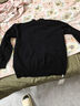 恒源祥高檔新款羊毛衫女半高領(lǐng)短款毛衣寬松顯瘦百搭大碼針織打底衫 半高領(lǐng)-黑色 厚款 2XL 130-140斤 曬單實(shí)拍圖