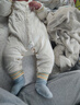 babylove【彩虹全能衣】嬰兒連體衣秋冬寶寶恒溫薄夾棉羊毛保暖哈衣爬服 曬單實(shí)拍圖