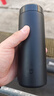 米家 保溫杯 316不銹鋼水杯 男女士杯子 大容量茶杯便攜 350ml黑色 曬單實(shí)拍圖