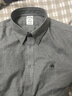 布克兄弟（BrooksBrothers）Brooks Brothers/男士25秋冬新品法蘭絨純棉刺繡logo長(cháng)袖襯衫 曬單實(shí)拍圖