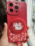 GGUU磁吸適用蘋(píng)果17promax手機殼iPhone17保護套17pro斜挎air新款可背16支架液態(tài)硅膠15女掛繩紅色年 紅-福袋小馬磁吸支架+6代繩 iPhone14Pro 曬單實(shí)拍圖