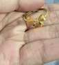 老廟黃金戒指女足金蝴蝶結活口戒指在逃公主送女友送老婆新年禮物 曬單實(shí)拍圖