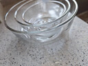 Ocean泰國進(jìn)口玻璃沙拉碗水果盤(pán)泡面透明湯碗家用甜品餐具三件套裝 曬單實(shí)拍圖