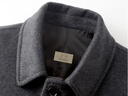 杉杉【羊毛保暖】新年毛呢大衣男秋冬加厚抗皺耐磨商務(wù)休閑中長(cháng)款外套 灰色 2XL 185/100A 曬單實(shí)拍圖