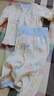 優(yōu)奇新生嬰兒分體套裝純棉寶寶秋衣秋褲初生兒兩件套滿(mǎn)月服嬰兒睡衣 曬單實(shí)拍圖