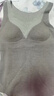 古今（GUJIN）綿羊毛保暖背心女無(wú)痕磨絨秋衣舒適帶胸墊打底衫秋冬內搭上衣灰L 曬單實(shí)拍圖