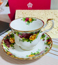 ROYAL ALBERT英國老鎮玫瑰骨瓷茶杯茶具歐式咖啡杯碟禮盒下午茶 一杯一碟D 曬單實(shí)拍圖