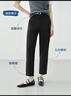京東京造西褲女2026春季新款顯瘦休閑褲子女寬松顯瘦直筒四面彈 黑色XL 曬單實(shí)拍圖