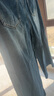 ELLE摩登純棉高腰牛仔褲女2025秋季新款小個(gè)子通勤顯瘦氣質(zhì)直筒褲 牛仔藍 XL 曬單實(shí)拍圖