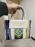 COOGI包包女款輕奢品牌手提托特包女士斜挎包情人節生日禮物送女友老婆 米白色 曬單實(shí)拍圖