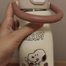 史努比（SNOOPY）保溫杯兒童316L不銹鋼大容量吸管水壺男女士學(xué)生便攜上學(xué)喝水杯子 曬單實(shí)拍圖