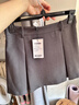 紅袖（hopeshow）學(xué)院風(fēng)半身裙2026春季新款女裝壓褶拼接休閑百搭氣質(zhì)A字顯瘦短裙 深灰080（XL碼預售3.20） S 曬單實(shí)拍圖