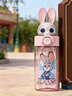 迪士尼（Disney）兒童水杯3-8-15歲吸管直飲小學生夏季水杯上學專用水杯寶寶喝水壺 升級3D造型 吸管款 500ml 朱迪2077 曬單實拍圖