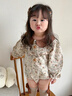 班喜迪嬰兒衣服春裝嬰幼兒連體衣寶寶包屁衣公主碎花哈衣春秋季外出爬服 杏色 90cm 曬單實(shí)拍圖