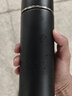 象扣【12小時(shí)以上保溫】316保溫杯男女士泡茶不銹鋼茶水分離杯子高級 黑色+500ml【全316內膽】 曬單實(shí)拍圖