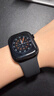 Apple/蘋(píng)果 Watch S11 智能手表GPS款42毫米亮黑色鋁金屬表殼黑色運動(dòng)型表帶S/M MEU94CH/B 曬單實(shí)拍圖