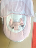 嘻優(yōu)米嬰兒搖搖椅電動(dòng)哄娃神器寶寶哄睡搖籃床新生兒禮盒用品滿(mǎn)月禮物 粉【蚊帳+APP+藍牙+玩偶+頭枕】 曬單實(shí)拍圖