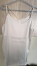 古今（GUJIN）冰絲緞面女士吊帶背心女打底內搭無(wú)袖美背外穿百搭西裝上衣白XL 曬單實(shí)拍圖