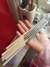 述屋說(shuō)316L不銹鋼筷子食品級家用分色一人一筷抗菌防霉高級家庭筷5雙 曬單實(shí)拍圖
